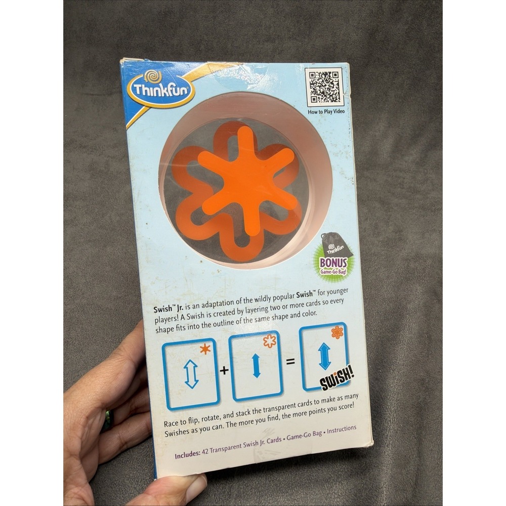 SWISH Jr. See It! Stack It Card Game ThinkFun NEW OPEN BOX - Picture 5 of 7
